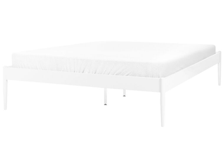 Łóżko metalowe 140 x 200 cm białe VAURS_863491
