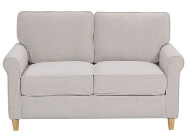 2-istuttava sohva sametti vaalea beige RONNEBY