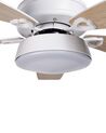 Ceiling Fan with Light White and Light Wood LOGAN_861530