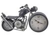 Iron Table Clock Motorcycle Black and Silver BERNO_785073