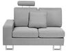 Canapé angle à gauche 6 places en tissu gris clair STOCKHOLM_702174