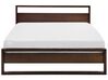 Łóżko drewniane 180 x 200 cm ciemne GIULIA_752752