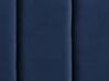 Lit double en velours bleu marine 180 x 200 cm VILLETTE_832633