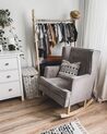 Fabric Rocking Chair Light Grey TRONDHEIM II_877810