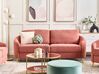 3-istuttava sohva kangas vaaleanpunainen TROSA_851841