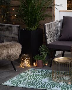 Ulkomatto kaksipuolinen tummanvihreä 90 x 150 cm KOTA Ulkomatto kaksipuolinen tummanvihreä 90 x 150 cm KOTA