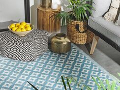 Ulkomatto vaaleansininen 120 x 180 cm THANE Ulkomatto vaaleansininen 120 x 180 cm THANE