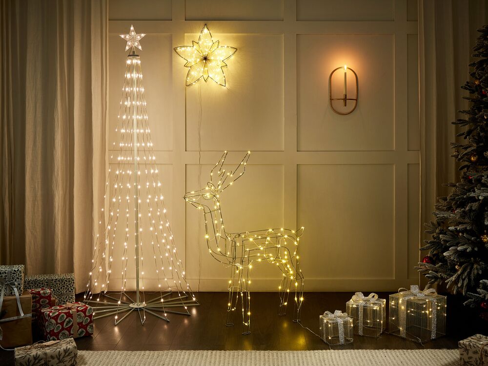 Sapin de Noël artificiel avec lumières LED intégrées 210 cm LIGHT