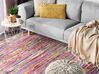 Různobarevný bavlněný koberec ve světlém odstínu 140x200 cm BARTIN_838535