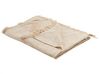 Decke Baumwolle beige 130 x 180 cm orientalisches Muster FATEHPUR_829208