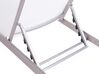 Chaise longue blanche en aluminium FOSSATO_781116