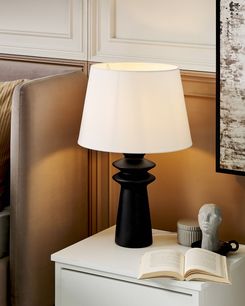 Pöytävalaisin keraaminen musta MORANT Pöytävalaisin keraaminen musta MORANT