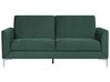 Sofa Set Samtstoff grün 6-Sitzer FENES_730353