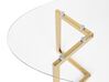 Glass Top Coffee Table Gold FRESNO_733045