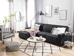 3-istuttava kulmavuodesohva kangas oikeak. grafiitinharmaa ROMEDAL