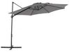 Riippuva aurinkovarjo tummanharmaa ⌀ 295 cm SAVONA II_828611