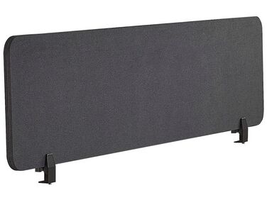 Työpöydän väliseinä tummanharmaa 160 x 40 cm WALLY