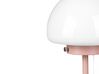 Lámpara de mesa de vidrio rosa/blanco 39 cm MORUGA_851508