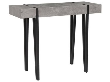 Console Table Concrete Effect with Black ADENA