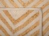 Teppich Jute-Baumwolle beige 80 x 150 cm PIRLI_757920