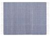 Manta decorativa em algodão azul 130 x 160 cm TILMI_822983