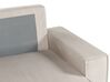 Canapé-lit d'angle à droite en velours côtelé beige ABACKA_896790