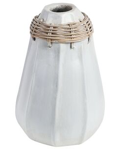 Koristemaljakko terrakotta valkoinen 30 cm KAMPAR