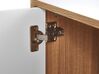 4 Door Sideboard Light Wood with White NUEVA_787117