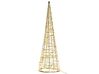 Venkovní vánoční stromeček s LED osvětlením 57 cm stříbrný KOTALA_813179
