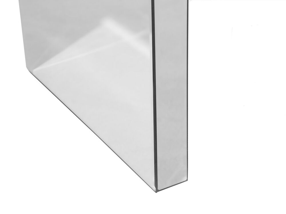 Mirrored Coffee Table Silver Suran Beliani De