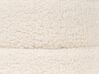 Pouf mit Stauraum Teddy-Optik weiß ⌀ 35 cm rund OGDEN_876761