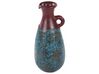 Vaso de terracota azul e castanha 40 cm VELIA_850824