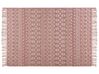 Teppich Wolle rosa 160 x 230 cm Kurzflor ALUCRA_856200