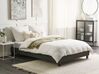 Łóżko tapicerowane bez zagłówka 140 x 200 cm szare ROANNE_721530