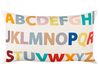 Set of 2 Cotton Kids Cushions Alphabet Motif 30 x 50 cm Multicolour ASARUM_906151