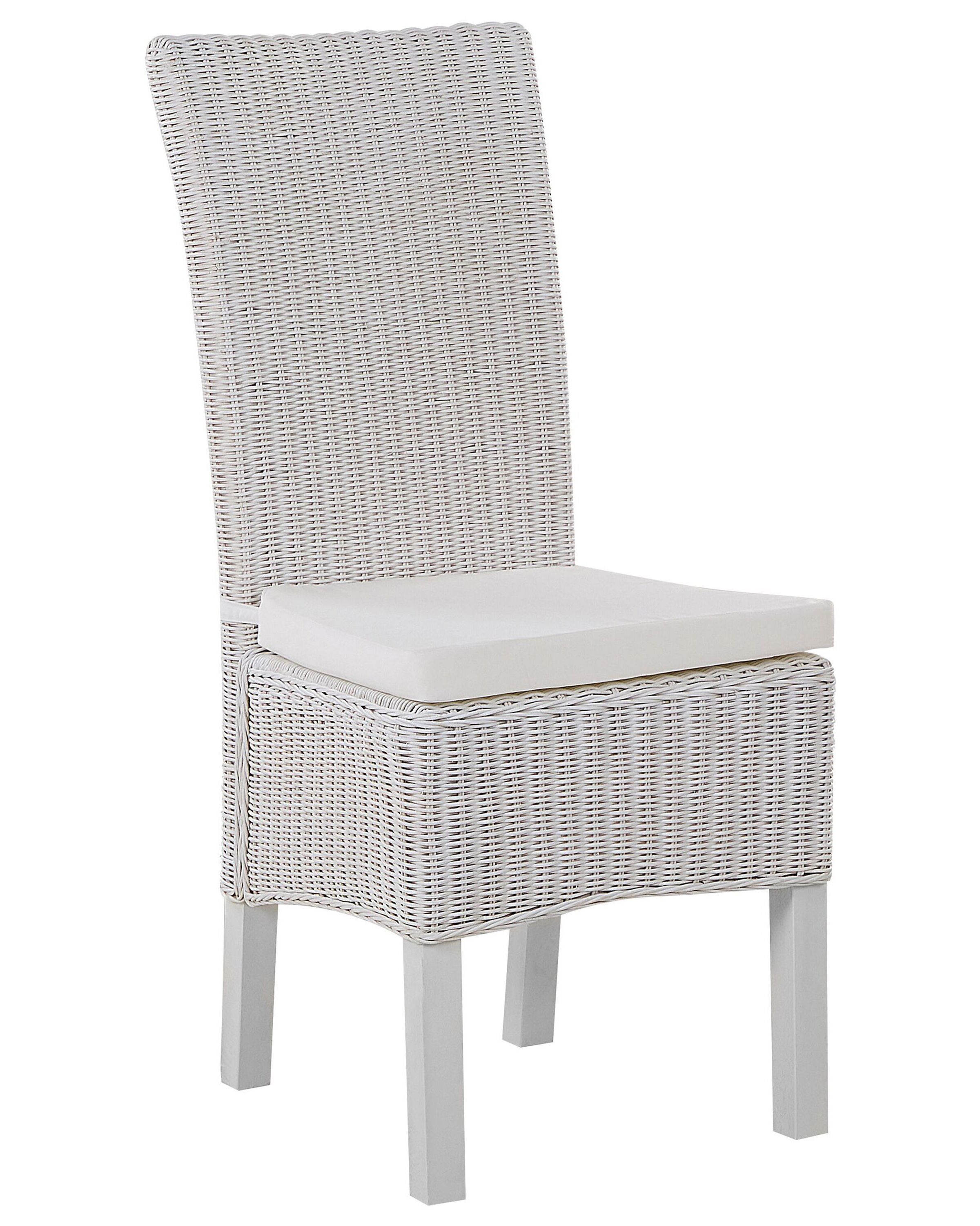 Set di 2 sedie rattan bianco ANDES | Beliani.it