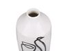 Stoneware Flower Vase 22 cm White AENUS_810629