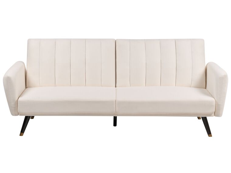 Fabric Sofa Bed Light Beige VIMMERBY_900007