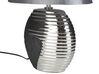 Tafellamp porselein zwart/zilver ESLA_748562