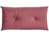 Sofá cama de terciopelo rosa/dorado VESTFOLD_850977
