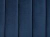 Cama de casal em veludo azul marinho 160 x 200 cm MARVILLE_745621