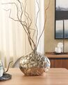 Vaso decorativo em metal prateado 26 cm TIMGAD_823068