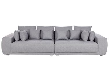 Canapé 4 places en tissu gris TORPO