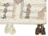 Alfombra kilim de lana beige/gris/marrón 200 x 300 cm KAGHTSRASHEN_859946