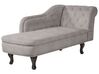 Right Hand Chaise Lounge Velvet Taupe NIMES_903403