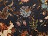 Almofada decorativa com padrão de flor em veludo multicolor 45 x 45 cm RAMONDA_838935
