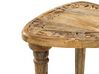 Conjunto de 2 mesas de apoio em madeira clara de mango SAORA_851856