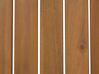 Háromszemélyes világos minősített akácfa kerti kanapé TRANI_895487