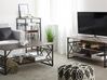 TV Stand Taupe Wood with Black CARLISLE_776540