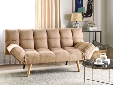Fabric Sofa Bed Brown INGARO